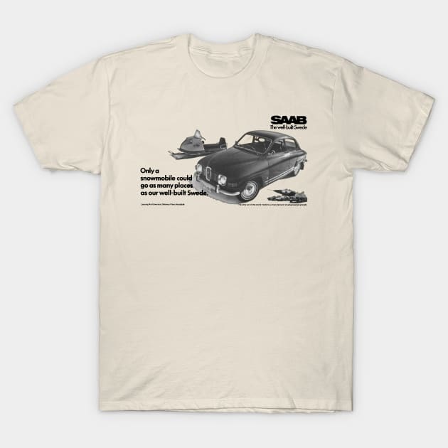 SAAB 96 - advert T-Shirt by Throwback Motors